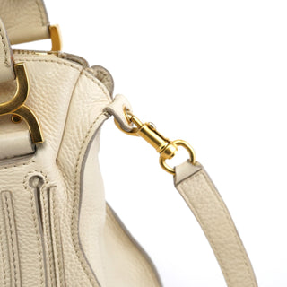 Chloe Ivory Leather Marcie 2-Way Bag