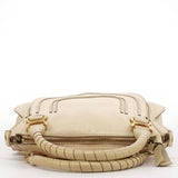 Chloé Sac deux portés Marcie en cuir ivoire