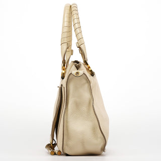 Chloe Ivory Leather Marcie 2-Way Bag