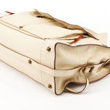 Chloe Ivory Leather Tracy Tote Bag