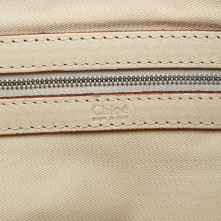 Chloe Ivory Leather Tracy Tote Bag