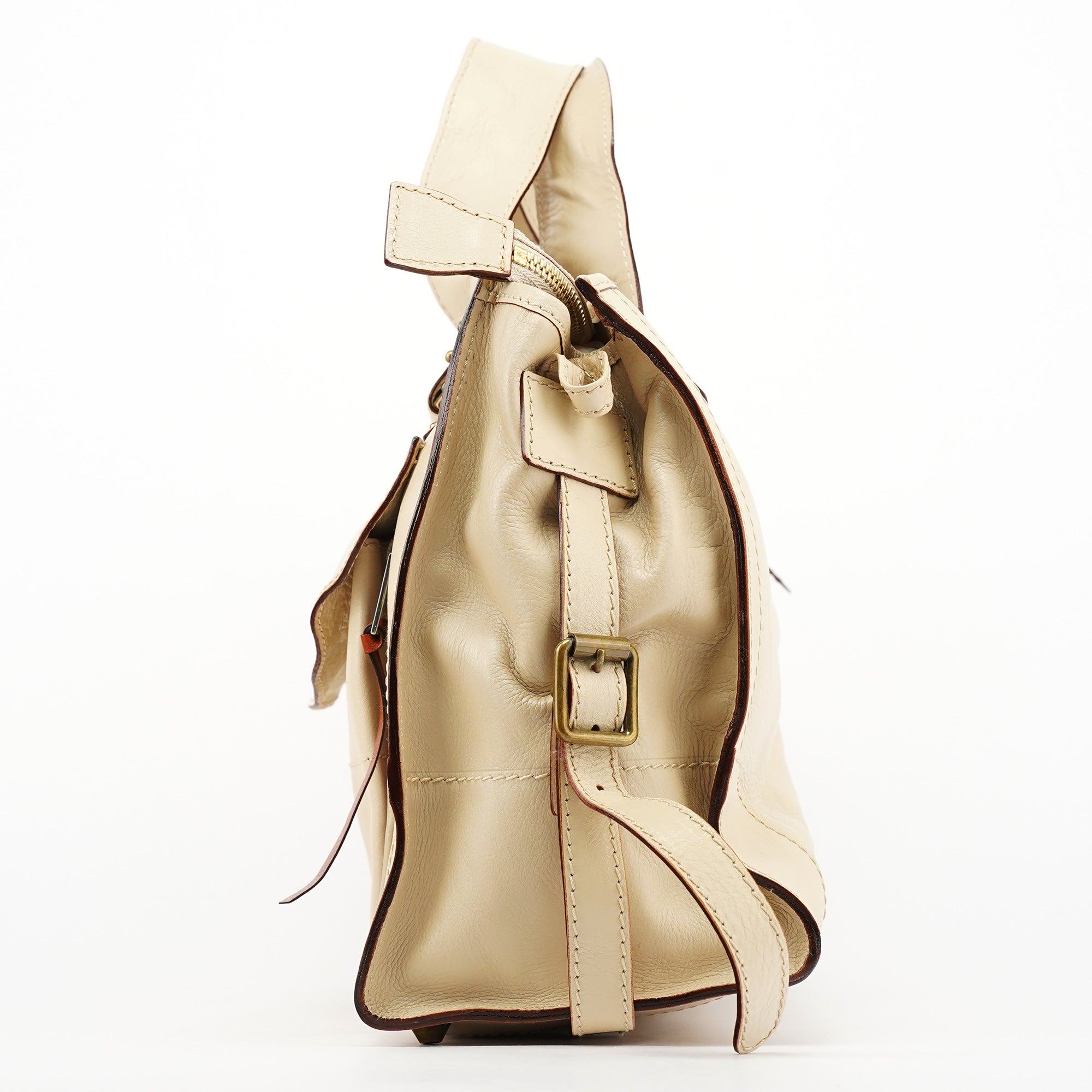 Chloe Ivory Leather Tracy Tote Bag