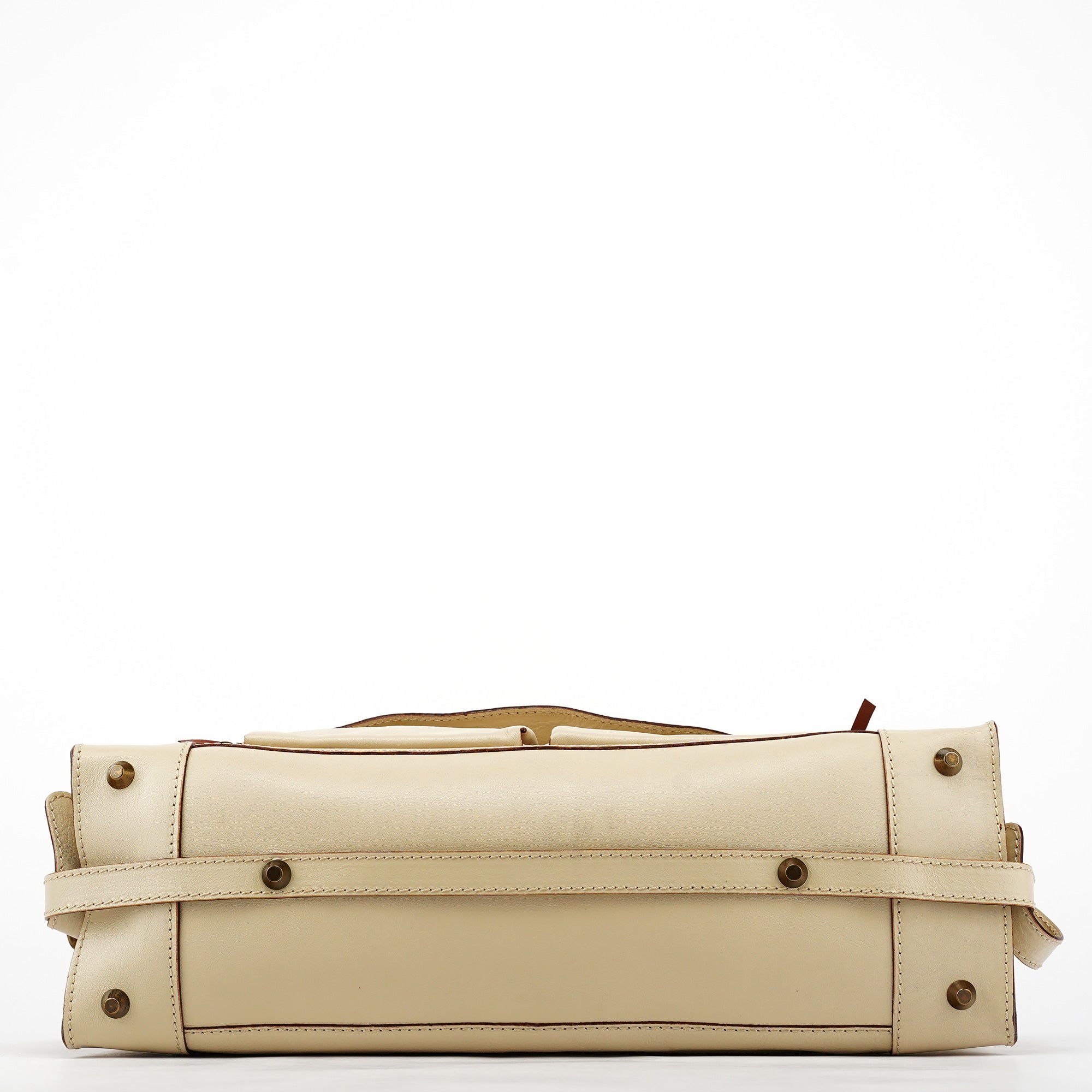 Chloe Ivory Leather Tracy Tote Bag