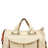 Chloe Ivory Leather Tracy Tote Bag
