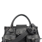Chloé Large Black Leather Edith Tote Bag