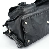 Chloé Large Black Leather Edith Tote Bag
