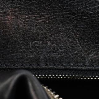 Chloé Large Black Leather Edith Tote Bag