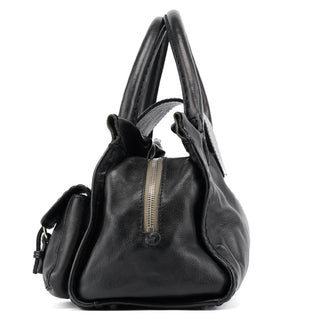 Chloé Large Black Leather Edith Tote Bag