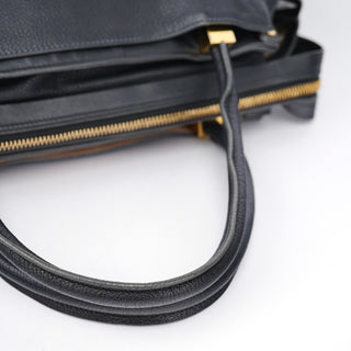 Chloé Large Black Leather Tote Bag