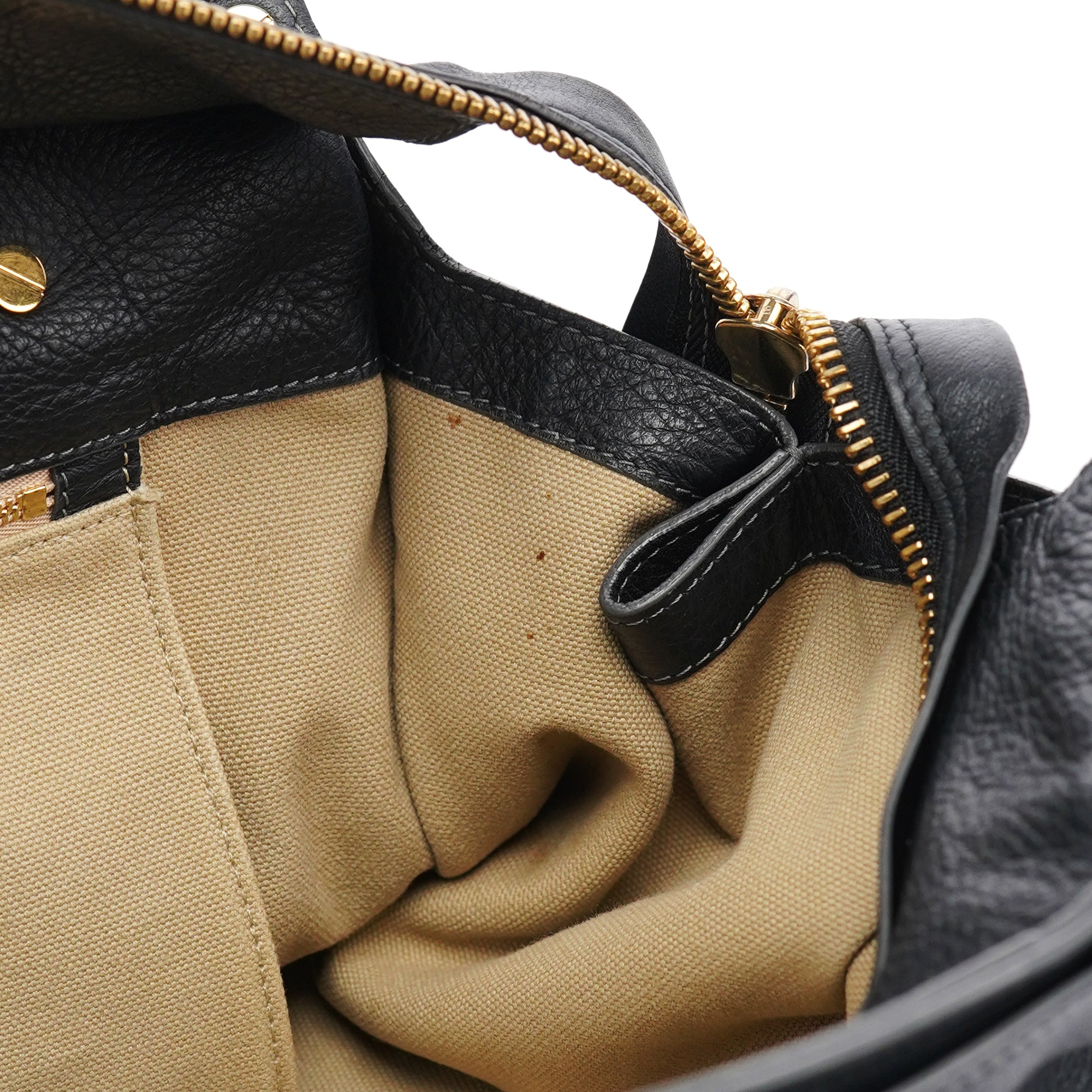 Chloé Large Black Leather Tote Bag