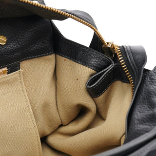 Chloé Large Black Leather Tote Bag