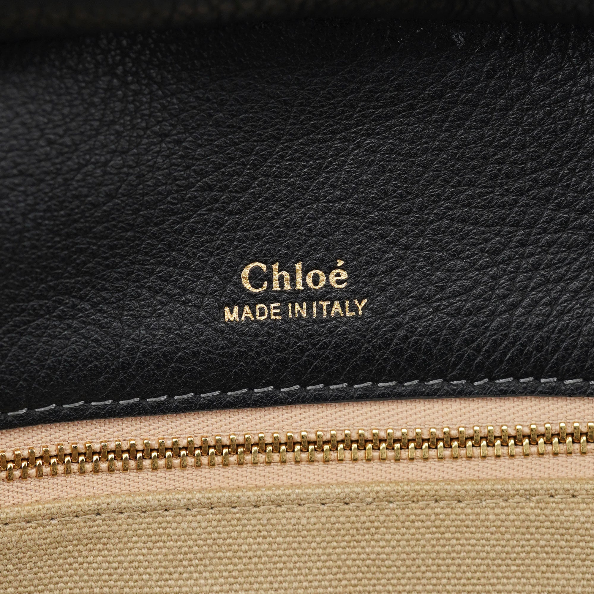 Chloé Large Black Leather Tote Bag
