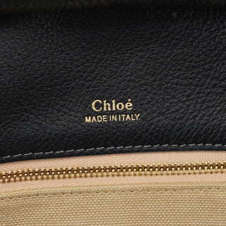 Chloé Large Black Leather Tote Bag