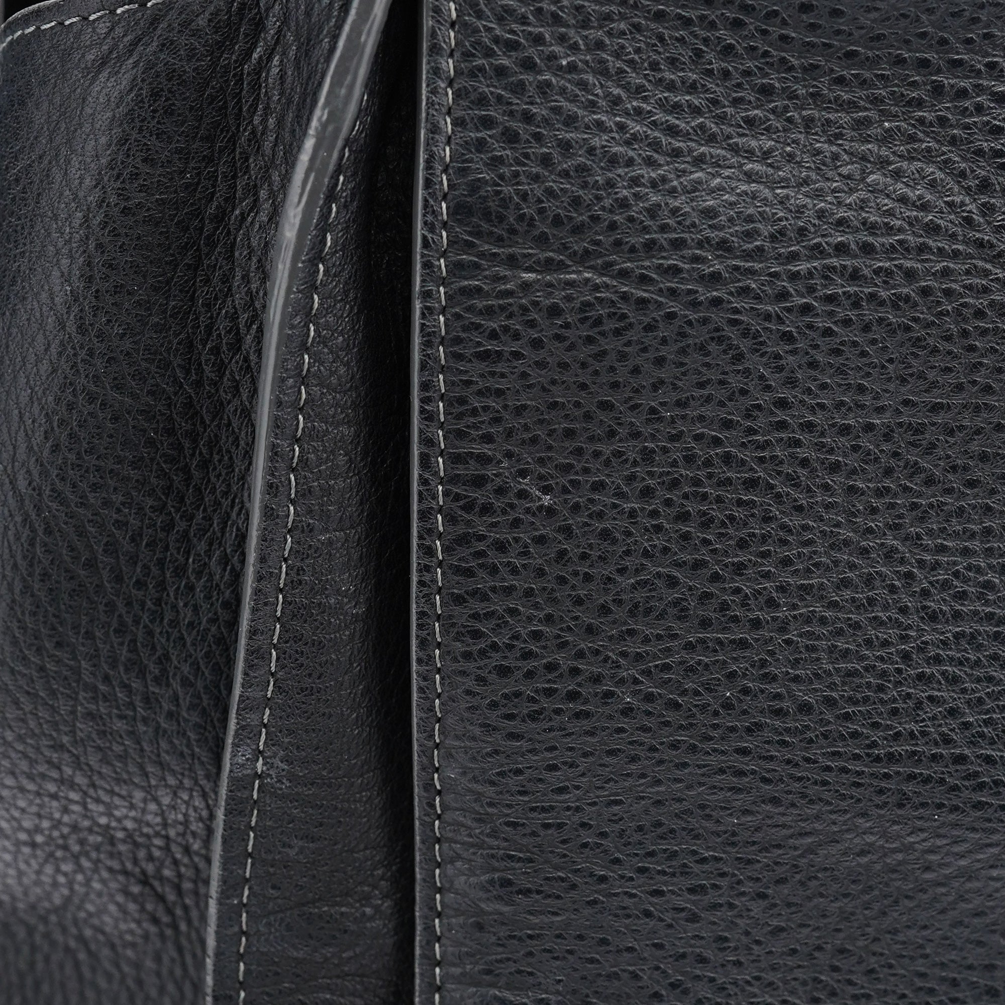 Chloé Large Black Leather Tote Bag