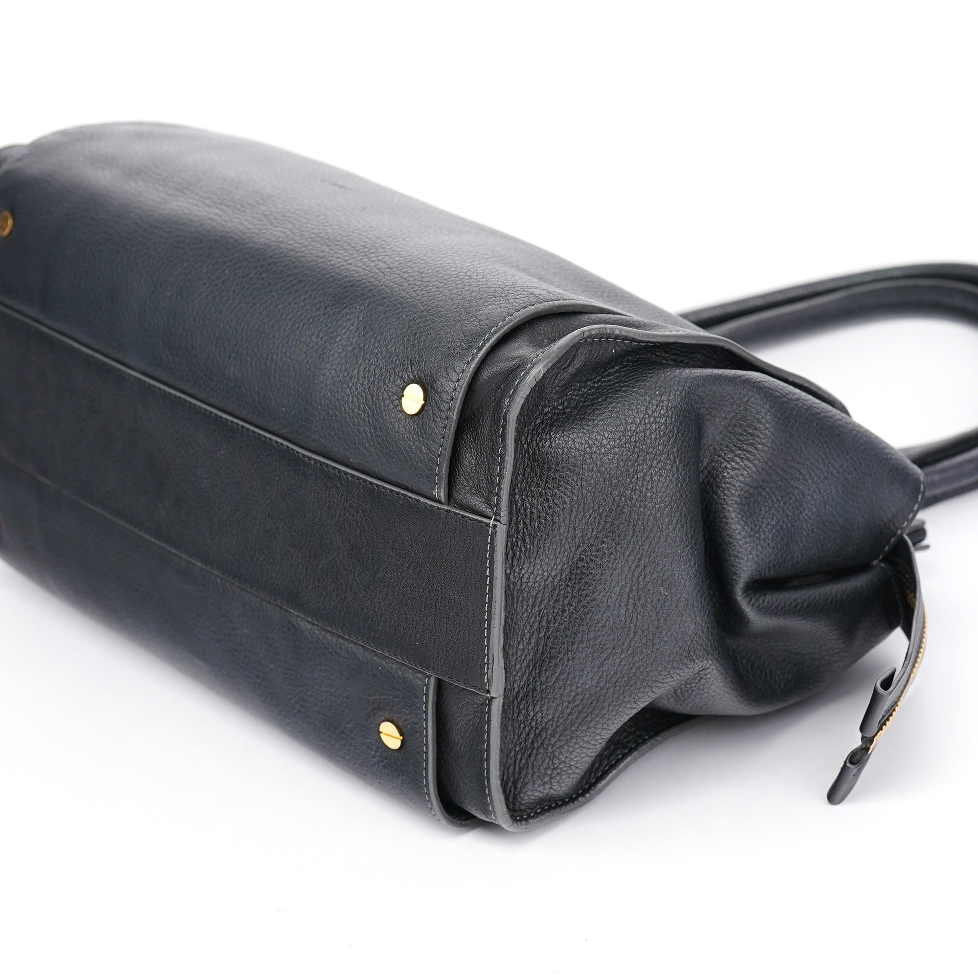 Chloé Large Black Leather Tote Bag