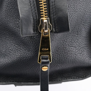Chloé Large Black Leather Tote Bag