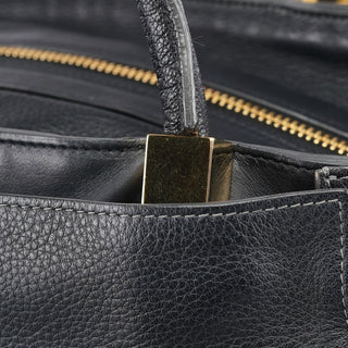 Chloé Large Black Leather Tote Bag