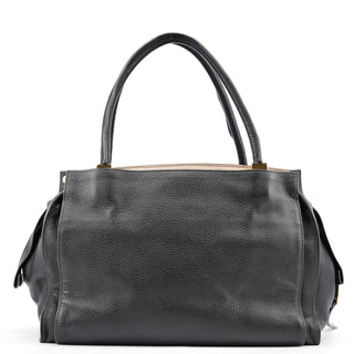 Chloé Large Black Leather Tote Bag