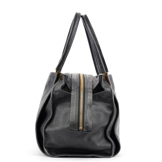 Chloé Large Black Leather Tote Bag