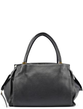 Chloé Large Black Leather Tote Bag