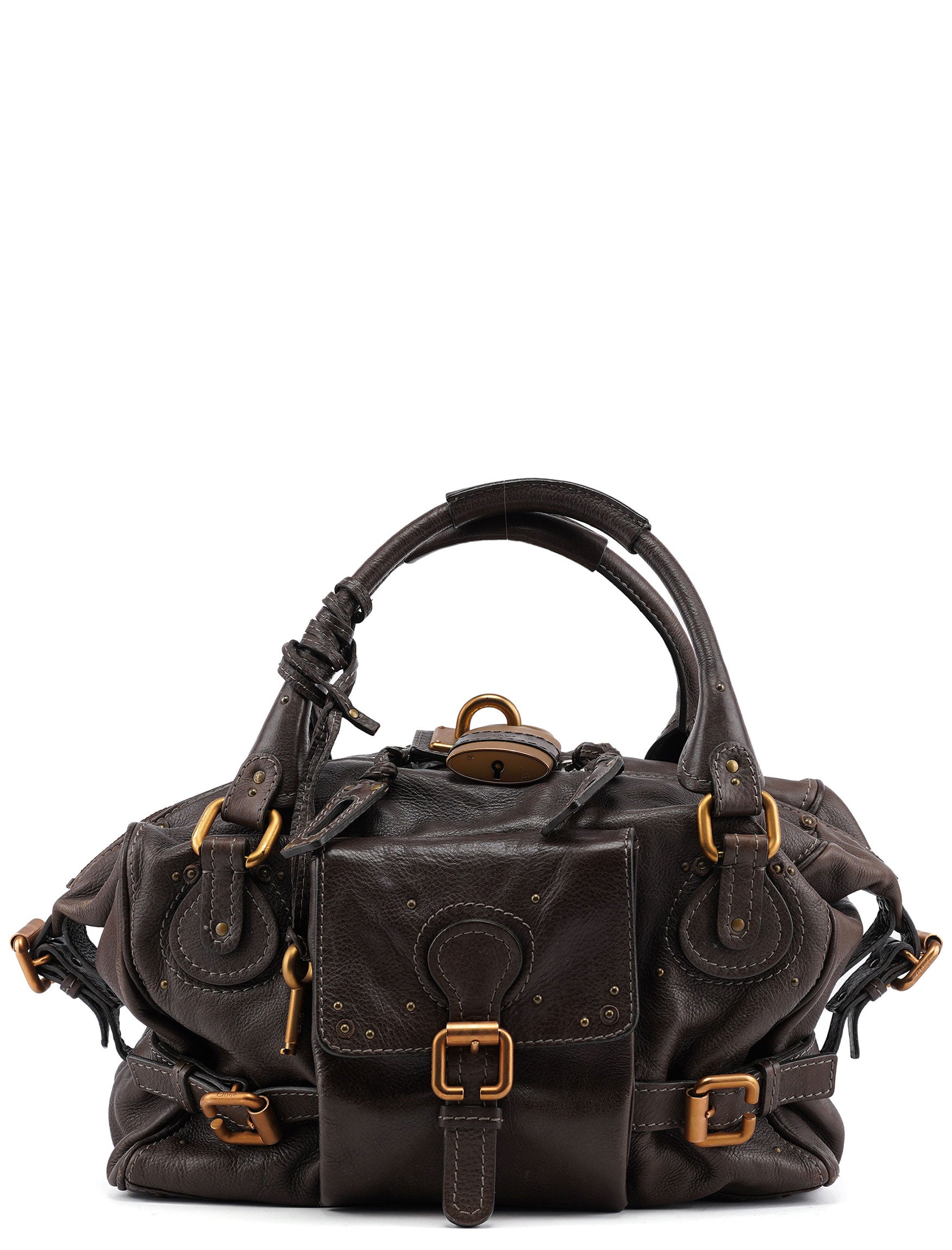 Chloé Large Brown Leather Paddington Shoulder Bag