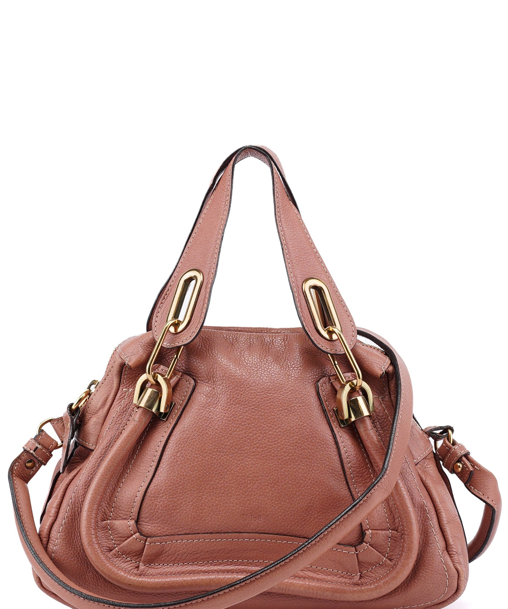 Chloé Leather Paraty 2-Way Shoulder Bag