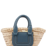 Chloé Light Blue Beige Marcie Basket Bag