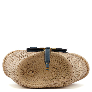 Chloé Light Blue Beige Marcie Basket Bag