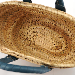 Chloé Light Blue Beige Marcie Basket Bag