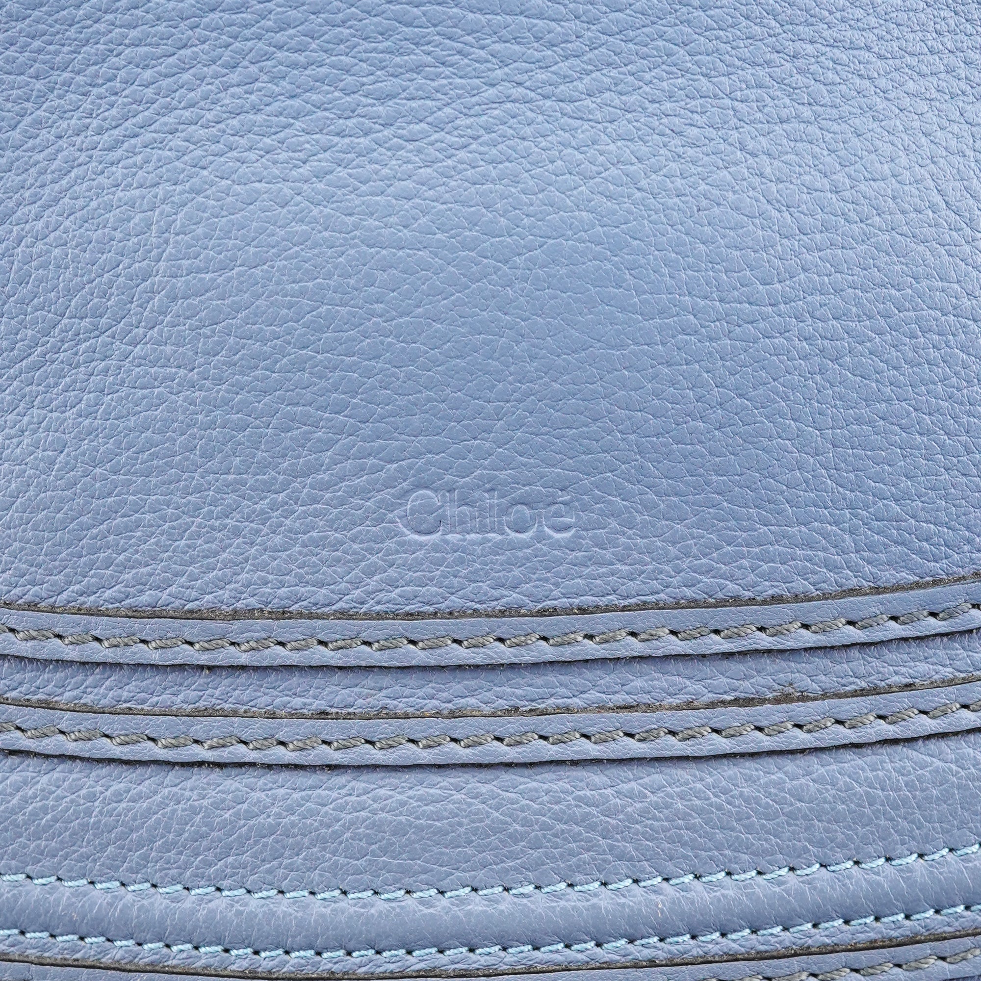 Chloé Light Blue Leather Marcie 2-Way Bag