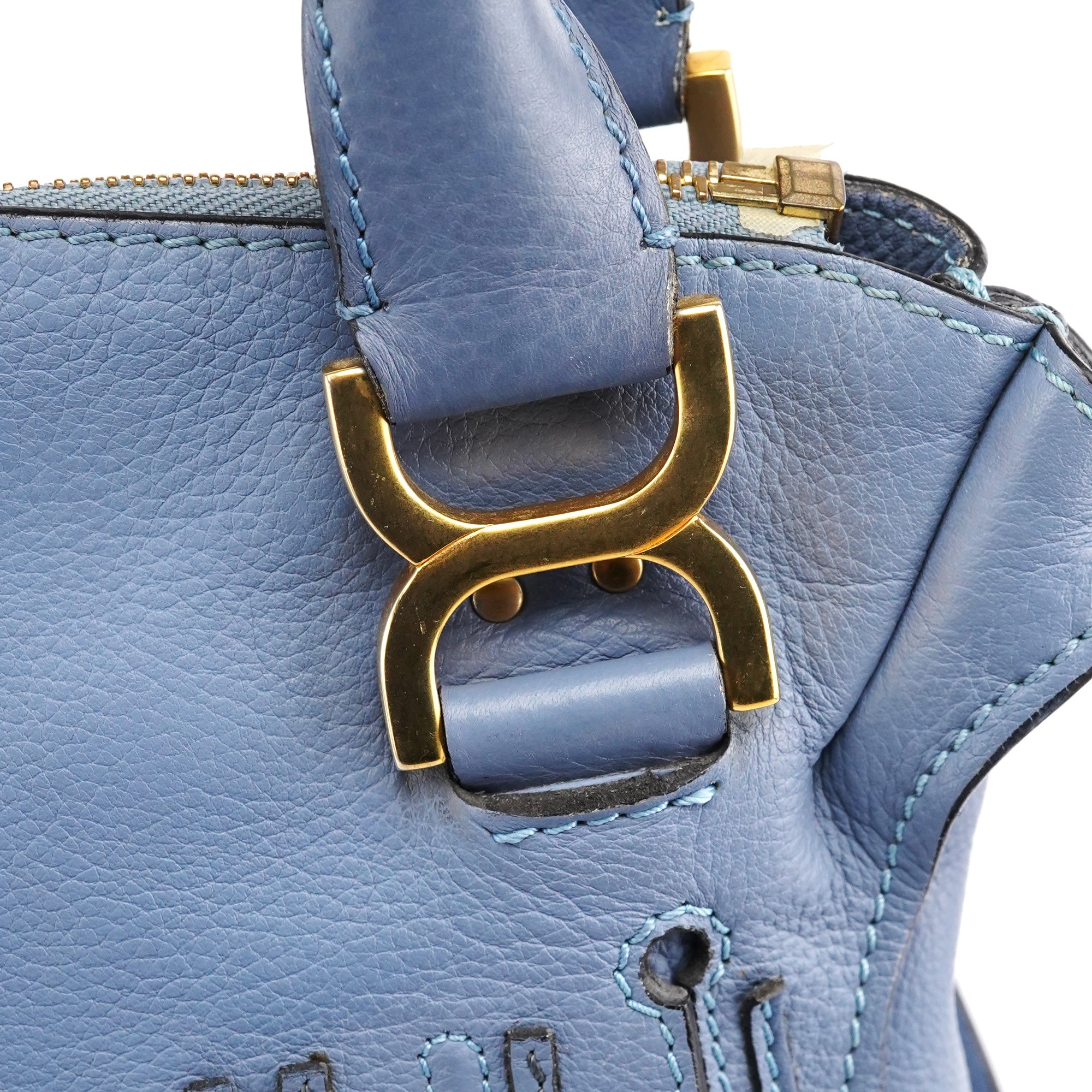 Chloé Light Blue Leather Marcie 2-Way Bag