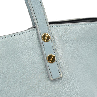 Chloé Light Blue Leather Tote Bag
