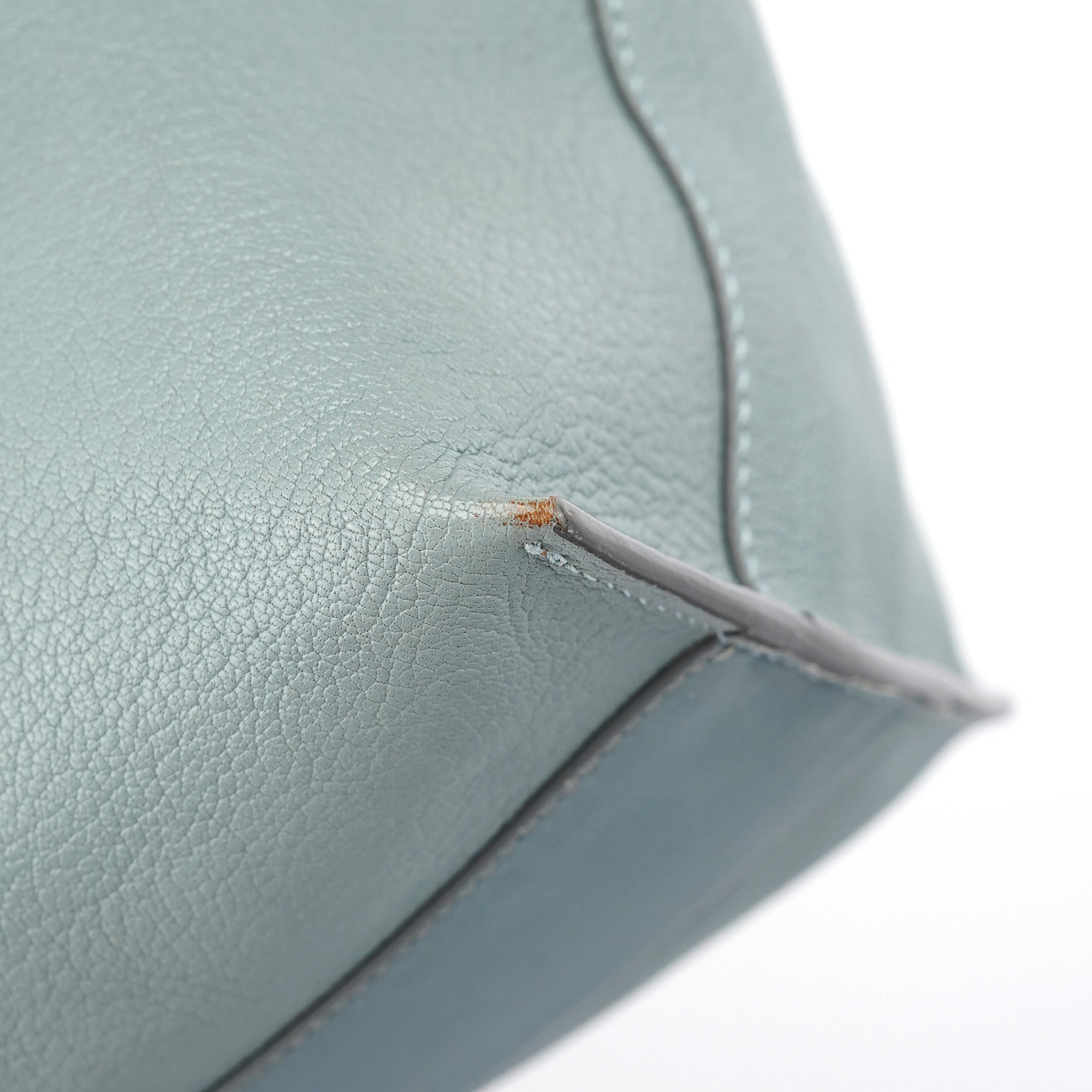 Chloé Light Blue Leather Tote Bag