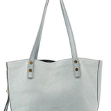 Chloé Light Blue Leather Tote Bag