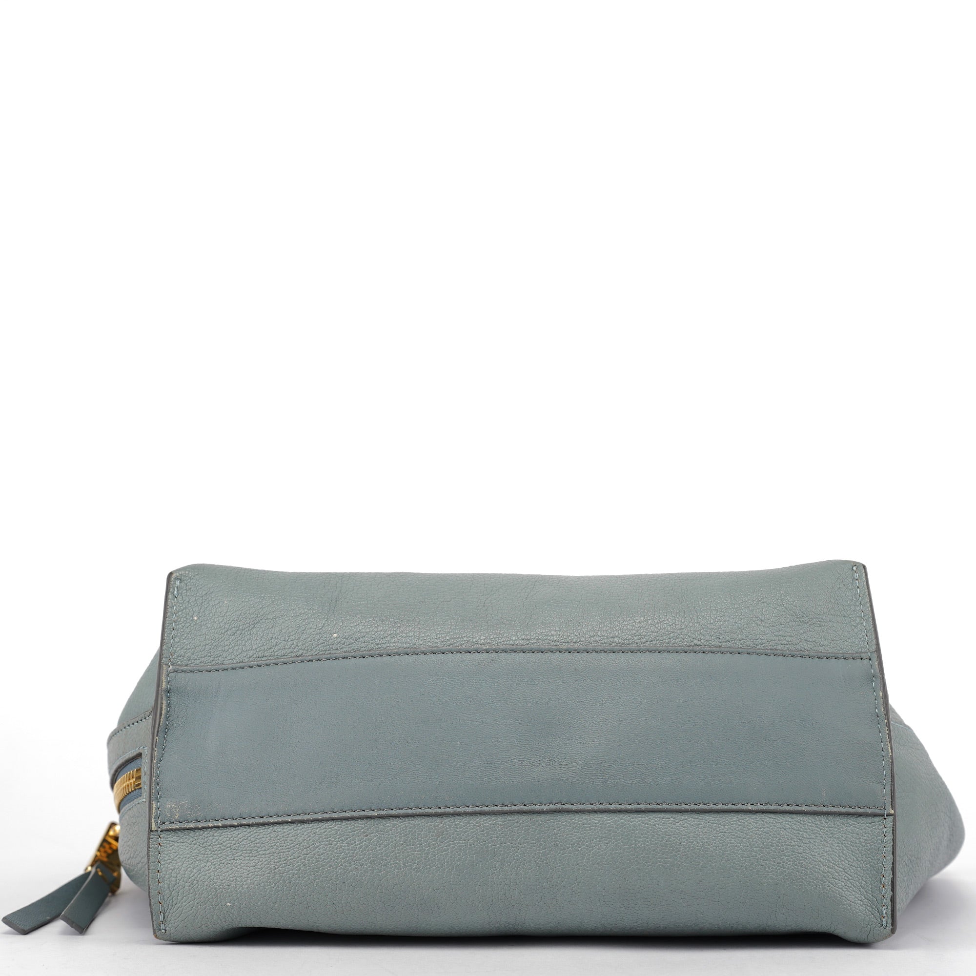 Chloé Light Blue Leather Tote Bag