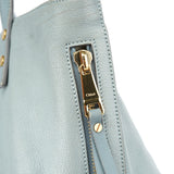 Chloé Light Blue Leather Tote Bag