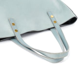 Chloé Light Blue Leather Tote Bag