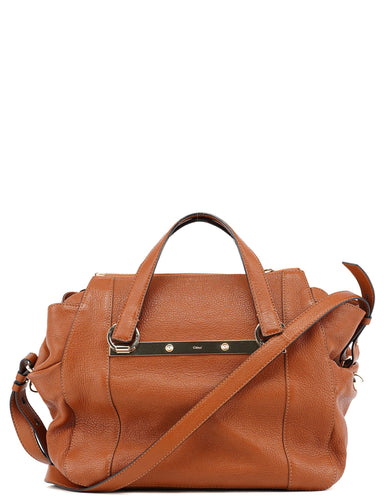 Chloé Light Brown Leather 2-Way Tote Bag