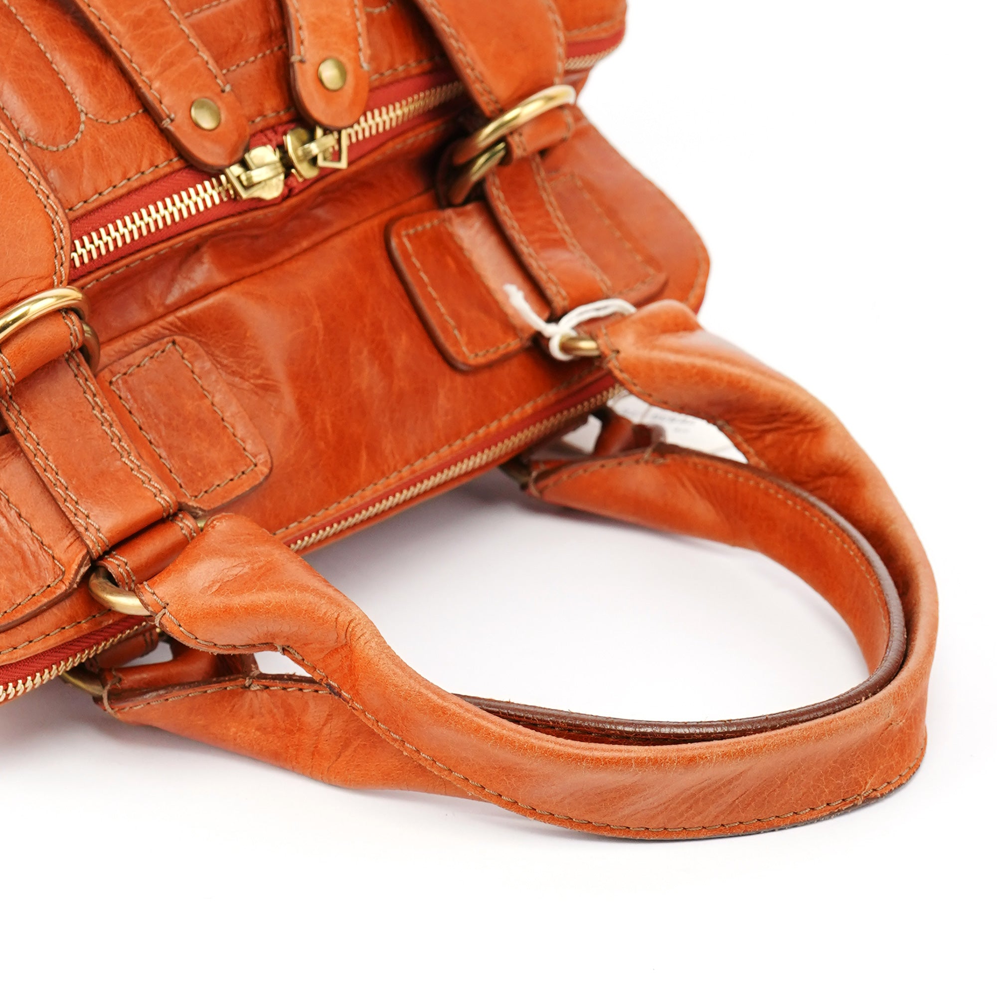 Chloe Light Brown Leather Bay Tote Bag