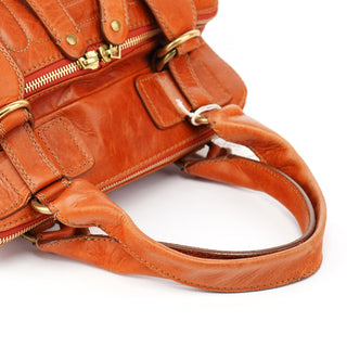 Chloe Light Brown Leather Bay Tote Bag