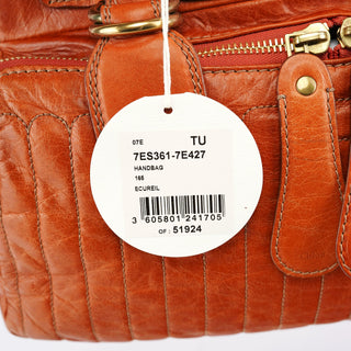 Chloe Light Brown Leather Bay Tote Bag