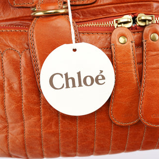Chloe Light Brown Leather Bay Tote Bag