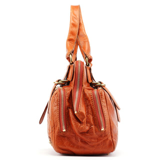 Chloe Light Brown Leather Bay Tote Bag