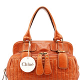 Chloe Light Brown Leather Bay Tote Bag