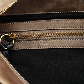Chloe Light Brown Leather Bay Tote Bag