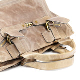 Chloe Light Brown Leather Bay Tote Bag