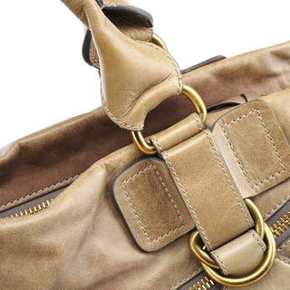 Chloe Light Brown Leather Bay Tote Bag