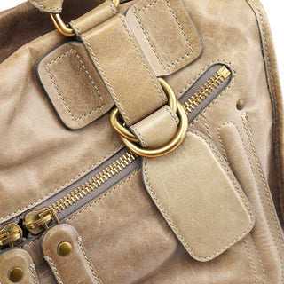 Chloe Light Brown Leather Bay Tote Bag