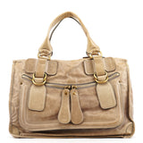 Chloe Light Brown Leather Bay Tote Bag