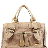 Chloe Light Brown Leather Bay Tote Bag